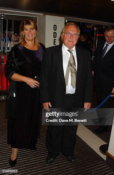 Actors Roger Winslet and Sally Bridges-Winslet arrive at the UK Charity Premiere of "Finding Neverland" at the Odeon Leicester Square on October 17,...