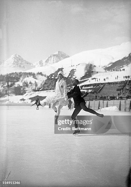 St. Moritz, Switzerland- Andree Joly and Pierre Brunet of France, won the couples figure skating contest at the winter Olympics.