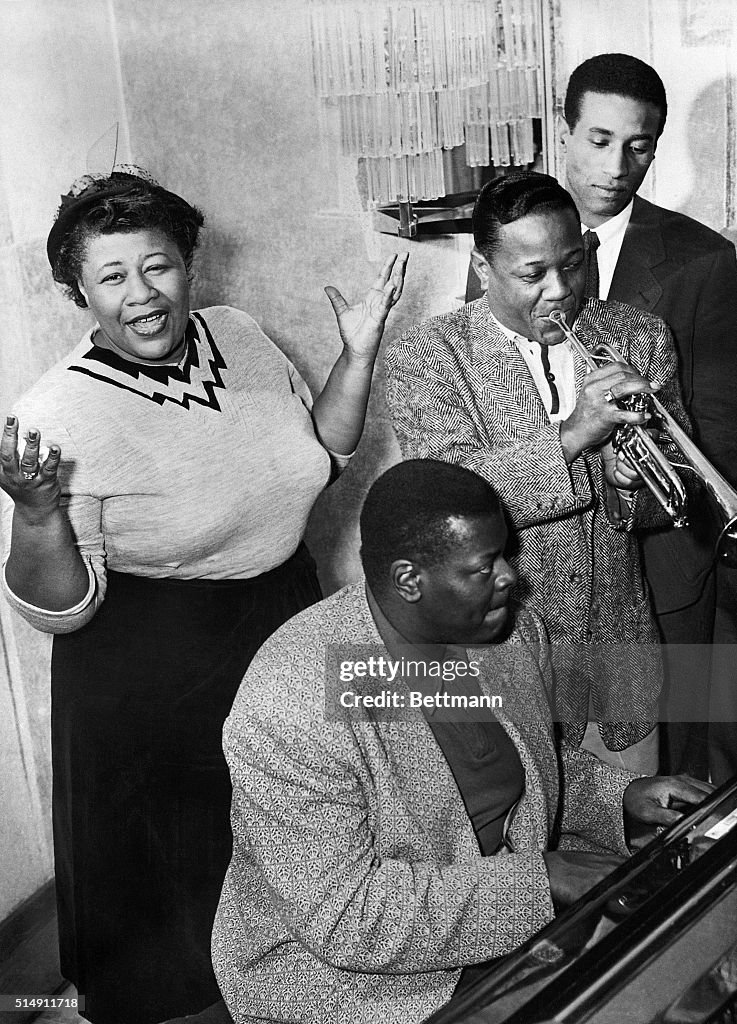 Ella Fitzgerald, Oscar Peterson, Roy Eldridge and Max Roach