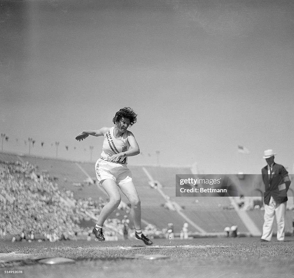 Margaret Jenkins Throwing Discus