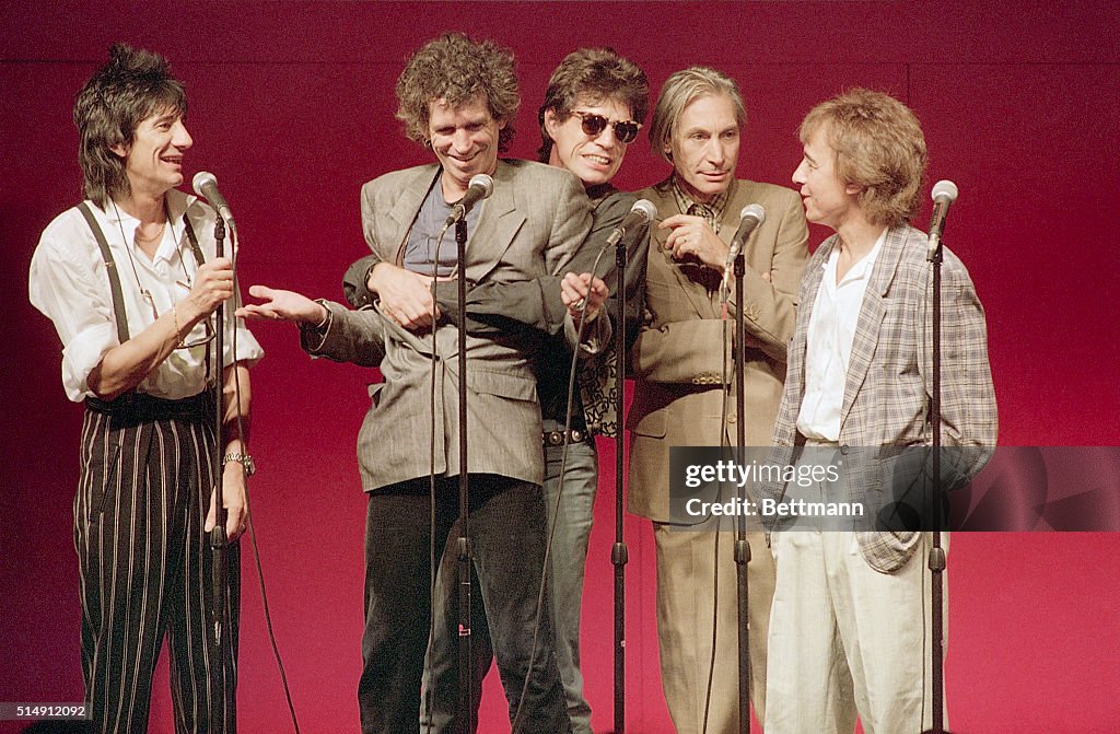 The Rolling Stones at Press Conference