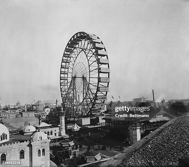 Chicago, IL.: World's Fair. The Ferris Wheel, Midway Plaisance.