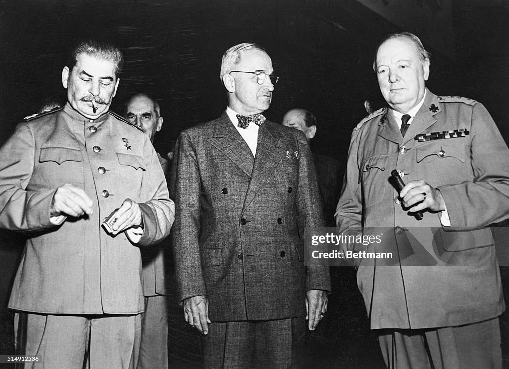 Big Three Leaders Standing Together
