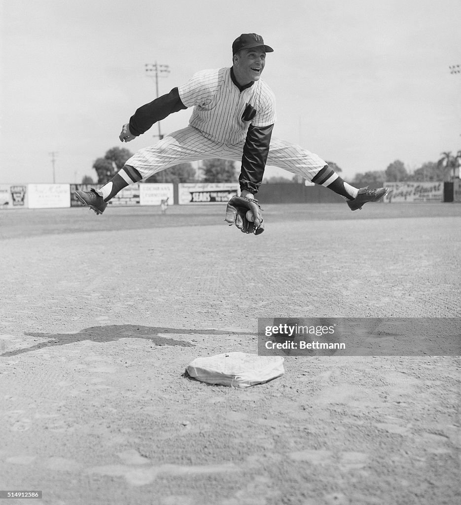 Eddie Yost Catching a Ball