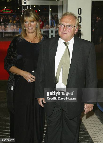 Actress Kate Winslet's mother Sally and father Rodger arrive at the UK Charity Premiere of "Finding Neverland" at the Odeon Leicester Square on...