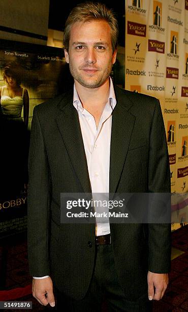 Actor Gabriel Macht attends the Hollywood Film Festiva's closing night premiere of "A Love Song For Bobby Long" at the ArcLight Theatre October 17,...