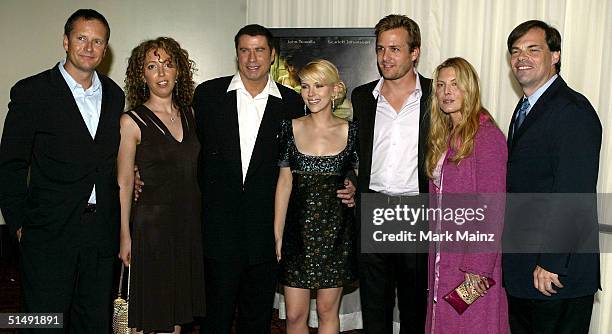 Writer/director Shainee Gabel, actors John Travolta, Scarlett Johansson, Gabriel Macht, Deborah Unger and Lions Gate President Tom Ortenberg attend...