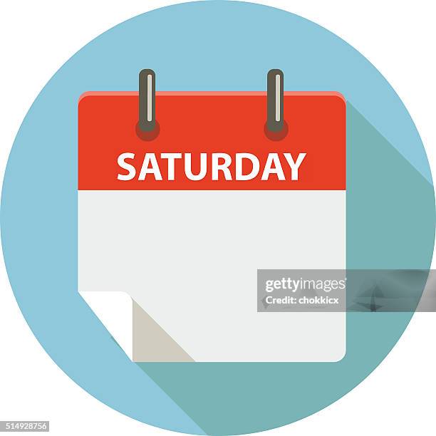 saturday - saturday calendar stock illustrations