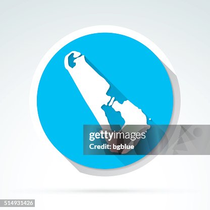 Tuvalu map icon, Flat Design, Long Shadow Tuvalu map icon, Flat Design, Long Shadow