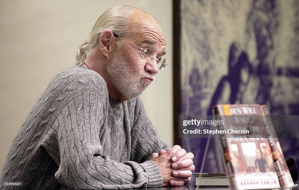 George Carlin Signs New Book In New York