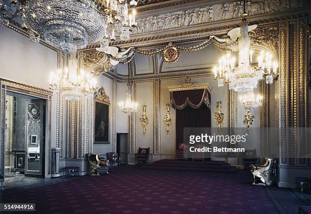 Small Ballroom or Throne Room, Buckingham Palace.