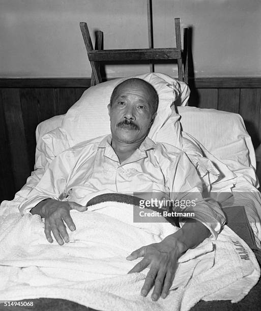 Doing Nicely. Tokyo, Japan: General Hideki Tojo, former Premier of Japan who launched the attack on Pearl Harbor, is recovering from a self-inflicted...
