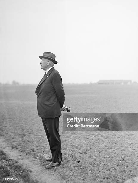 William Woodward, noted turf man whose thoroughbreds "Omaha" and "Gallant Fox" have given him two Kentucky Derbies, was snapped here April 21 as he...