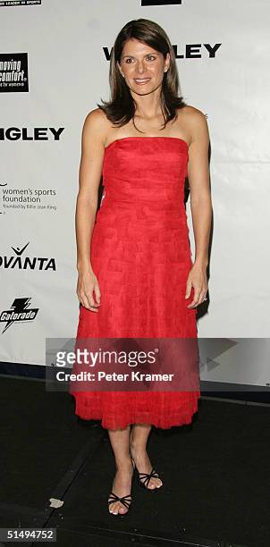 Olympic Medalist Mia Hamm attends the Women's Sports Foundation 25th annual salute to women in sports awards dinner on October 18, 2004 in New York...
