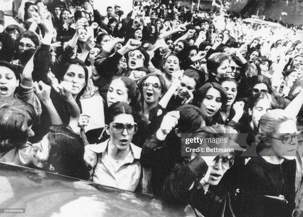 Women Demonstrating Over Dress Codes