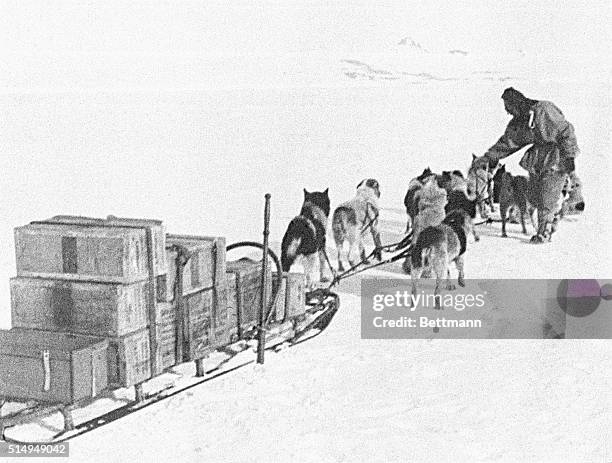 This is a sight from Captain Robert F. Scott's expedition base camp. Scott, 1868-1912, went on an expedition to the South Pole, where he and his team...