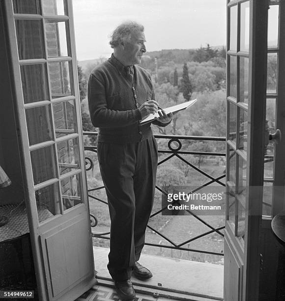 Now also living in Vence is Marc Chagall, a famous French Modernist, who came to the Riviera only seven months ago. "The lovely light, it is a...