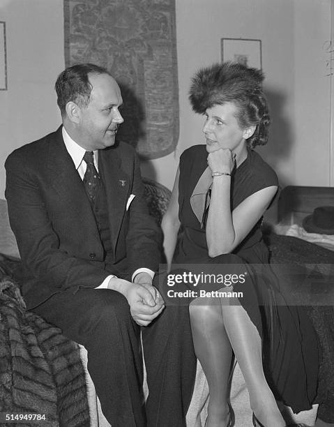 Leni Riefenstahl, often termed as "Hitler's Girl Friend", was feted yesterday afternoon at Tea at the home of of Dr. George Gyssling, German Consul....