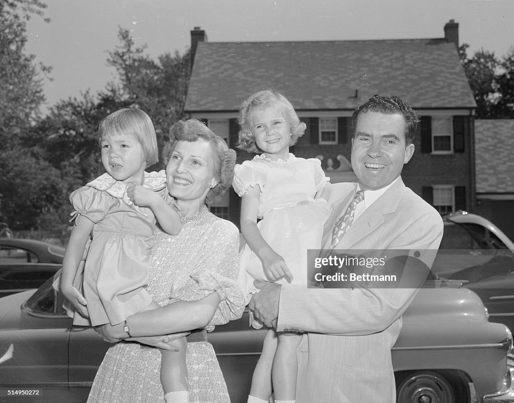 Nixon Family in Front of House