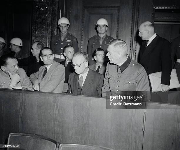 Hermann Goering, Joachim Ribbentrop, Rudolf Hess, and Wilhelm Keitel were four of 24 Nazi leaders tried for World War II war crimes in tribunals held...