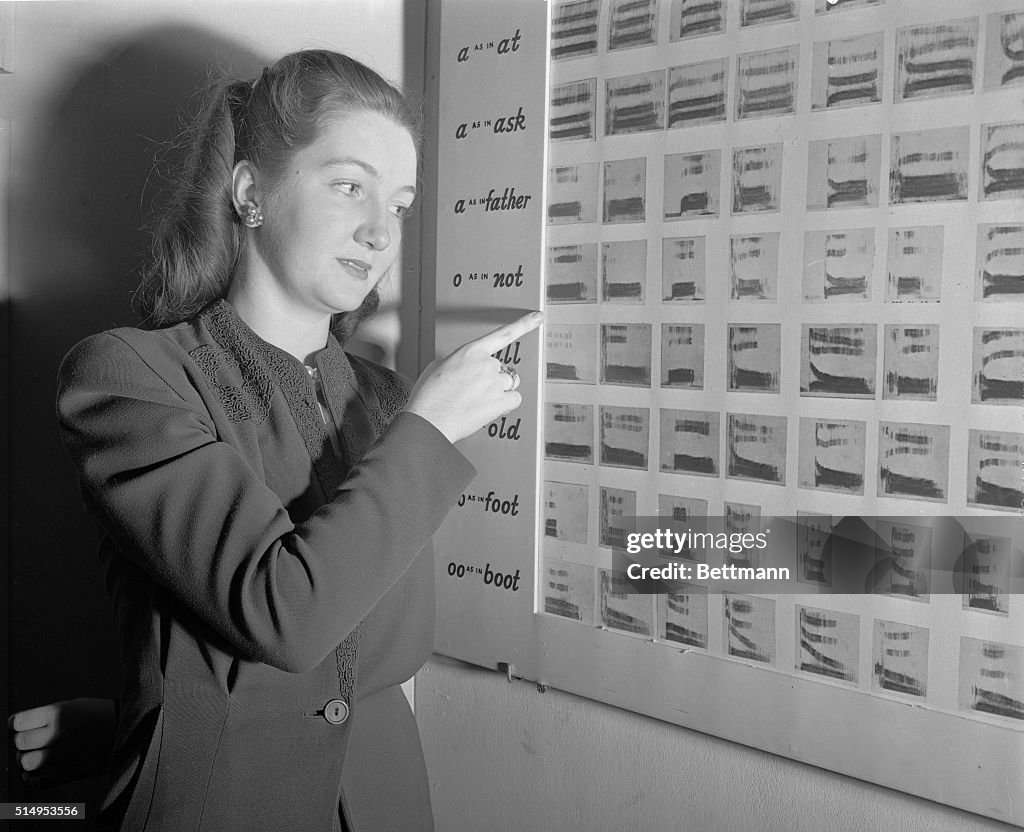 Rosemary Kennedy with "Visible Speech" Device