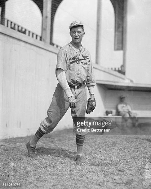 Grover Cleveland Alexander, with the St. Louis Cardinals at Spring Training in Avon Park, Florida.