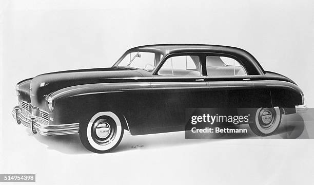 Named for the Henry Kaiser, war-time ship production genius, this sleek automobile, produced by the Kaiser-Frazer corporation at Willow Run, combines...