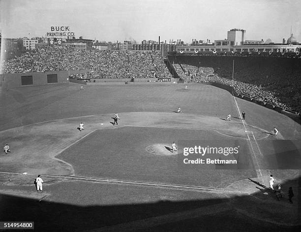 Hard hitting Ted Williams caught the St. Louis Cardinals with their defense down today in the third inning of the third 1946 World Series game. Ted...