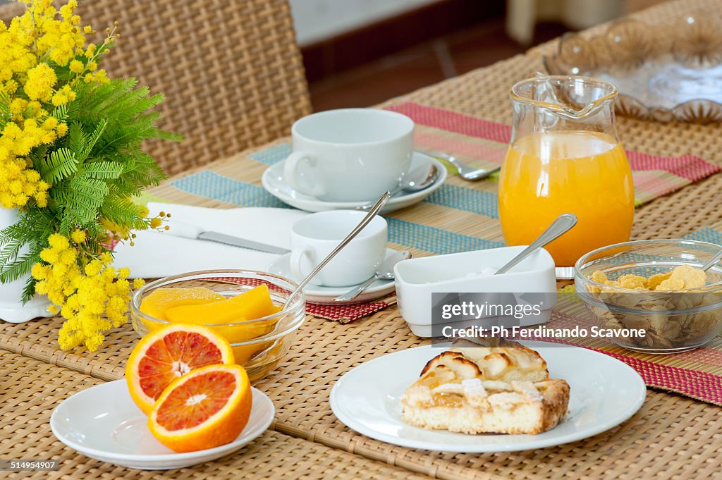 Colorful breakfast