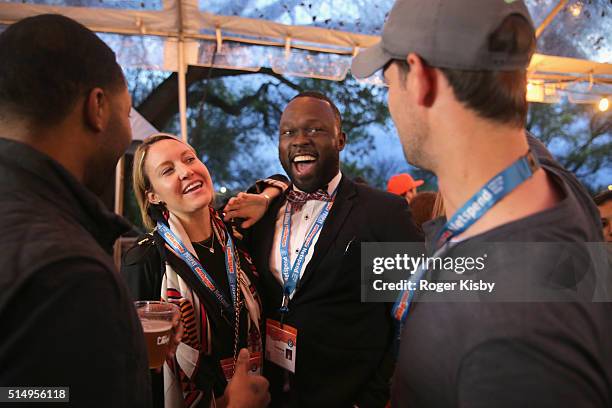 General atmosphere at the exclusive Olympic Panel Discussion and Happy Hour at the NBC Sports Lawn at SXSW on March 11, 2016 in Austin, Texas.