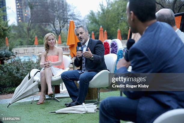 Golf Channel analyst David Feherty speaks at the exclusive Olympic Panel Discussion and Happy Hour at the NBC Sports Lawn at SXSW on March 11, 2016...