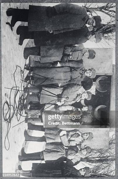 East German Deputy Prime Minister at Stalingrad Front in 1942. Berlin: East German deputy prime minister Walter Ulbricht among Soviet officers and...