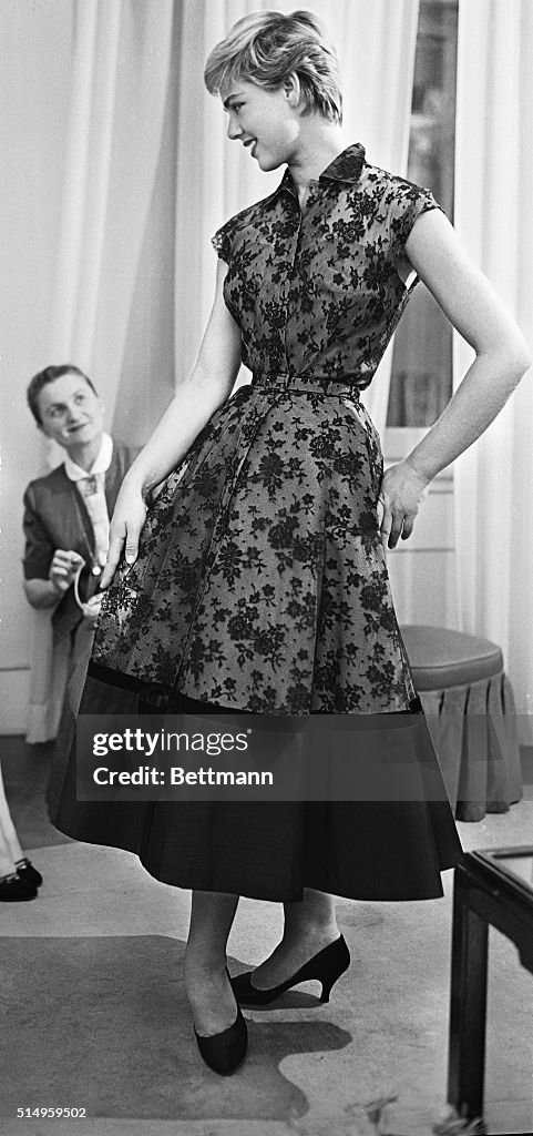 Woman Modeling a Cocktail Dress