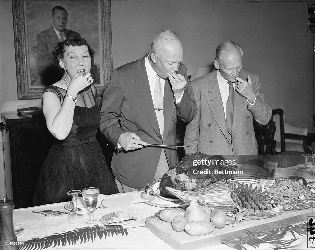 President and Mrs. Eisenhower with Viscount Montgomery