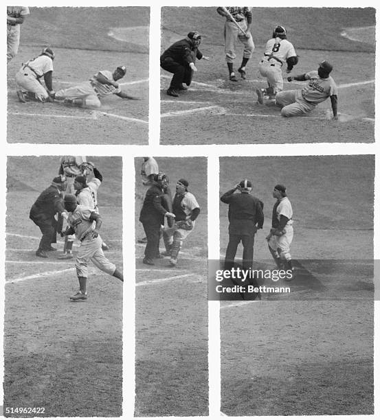 When Brooklyn Dodger Jackie Robinson stole home from third base in the eighth inning at Yankee Stadium, catcher Yogi Berra blasted umpire Bill...