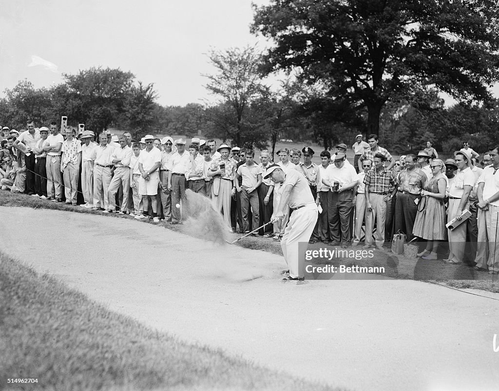 Doug Ford Hitting Ball Out of Sand Trap