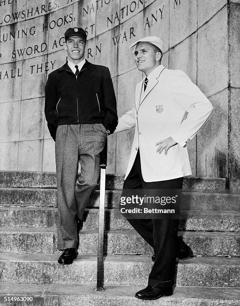 John B. Kelly Jr. , of Philadelphia, single sculls rowing champion of the U.S., Canada and the pan American games, and track star Thomas W. Courtney,...