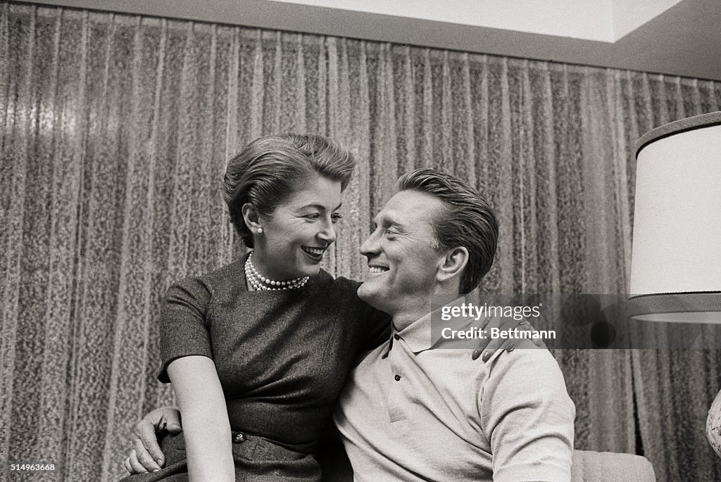 Kirk Douglas and Wife Anna