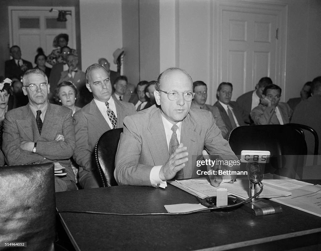 David E. Lilienthal Addressing Congress