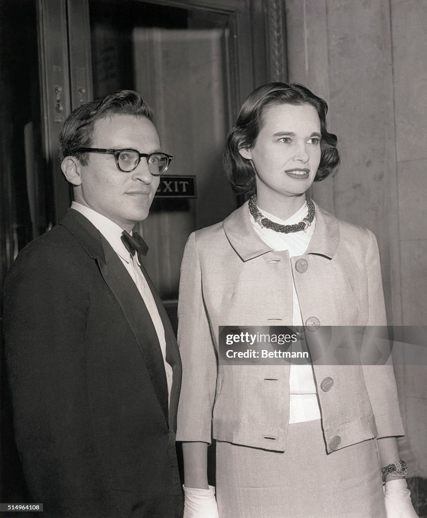 Gloria Vanderbilt and Sidney Lumet Posing Together