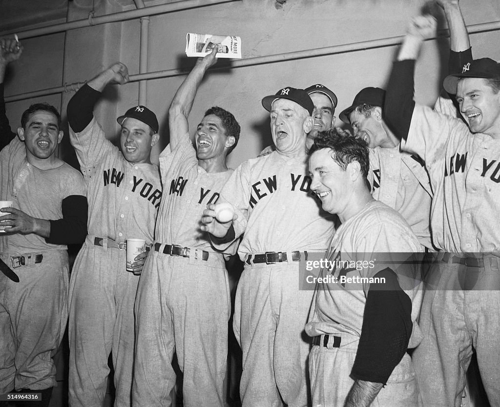 New York Yankees Celebrating World Series Triumph
