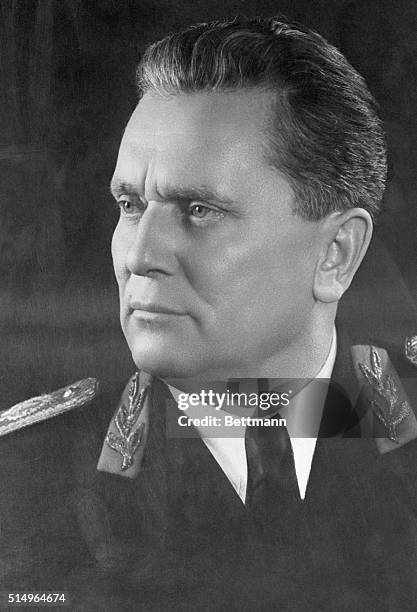 Marshal Josip Broz Tito in uniform.