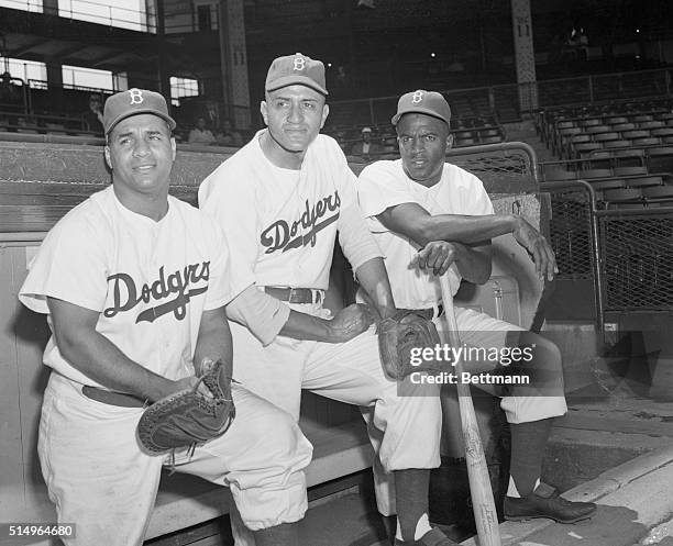 Here is the "backbone" of the Brooklyn Dodgers, a name that is generally applied to the triple combination of pitcher, catcher and second baseman of...