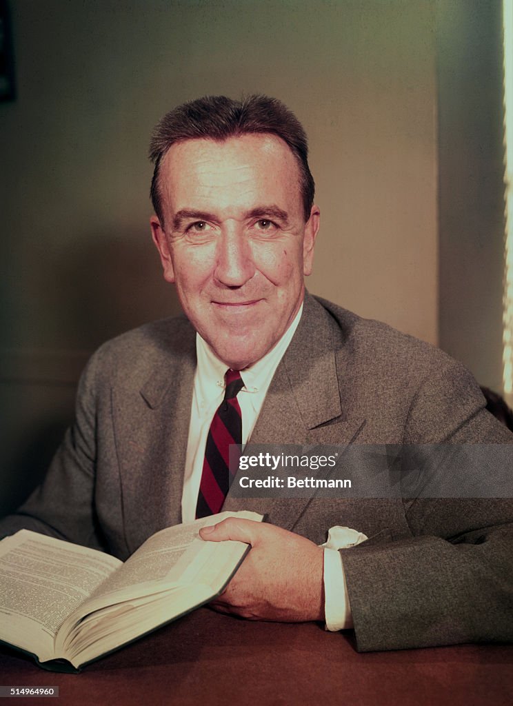 Chester Bowles with Open Book