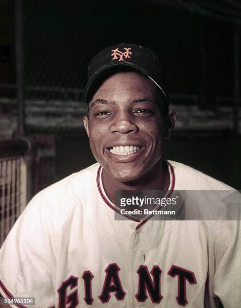 Willie Mays of the New York Giants is shown in this photograph.