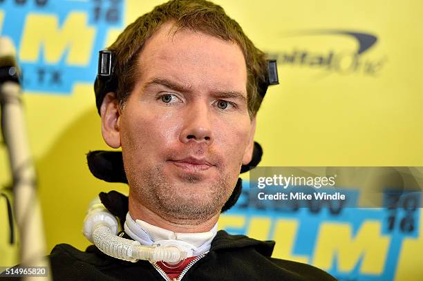 Steve Gleason attends the screening of "Gleason" during the 2016 SXSW Music, Film + Interactive Festival at Paramount Theatre on March 11, 2016 in...