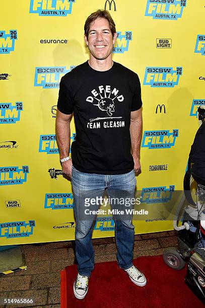Producer Scott Fujita attends the screening of "Gleason" during the 2016 SXSW Music, Film + Interactive Festival at Paramount Theatre on March 11,...