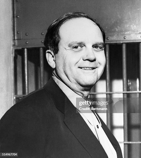 Binion, former big-time Dallas gambler, is shown at the county jail here March 19th, after his release from the Federal Penitentiary here on $25,000...