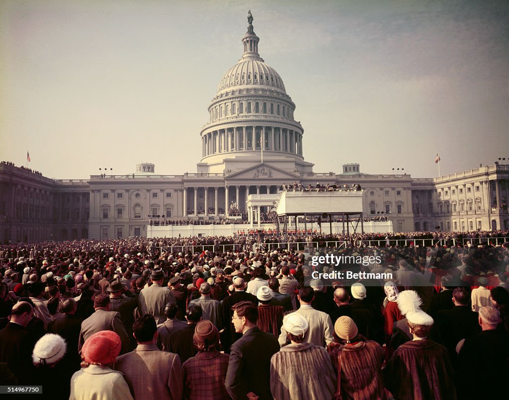 Crowd at Capitol for Inauguration