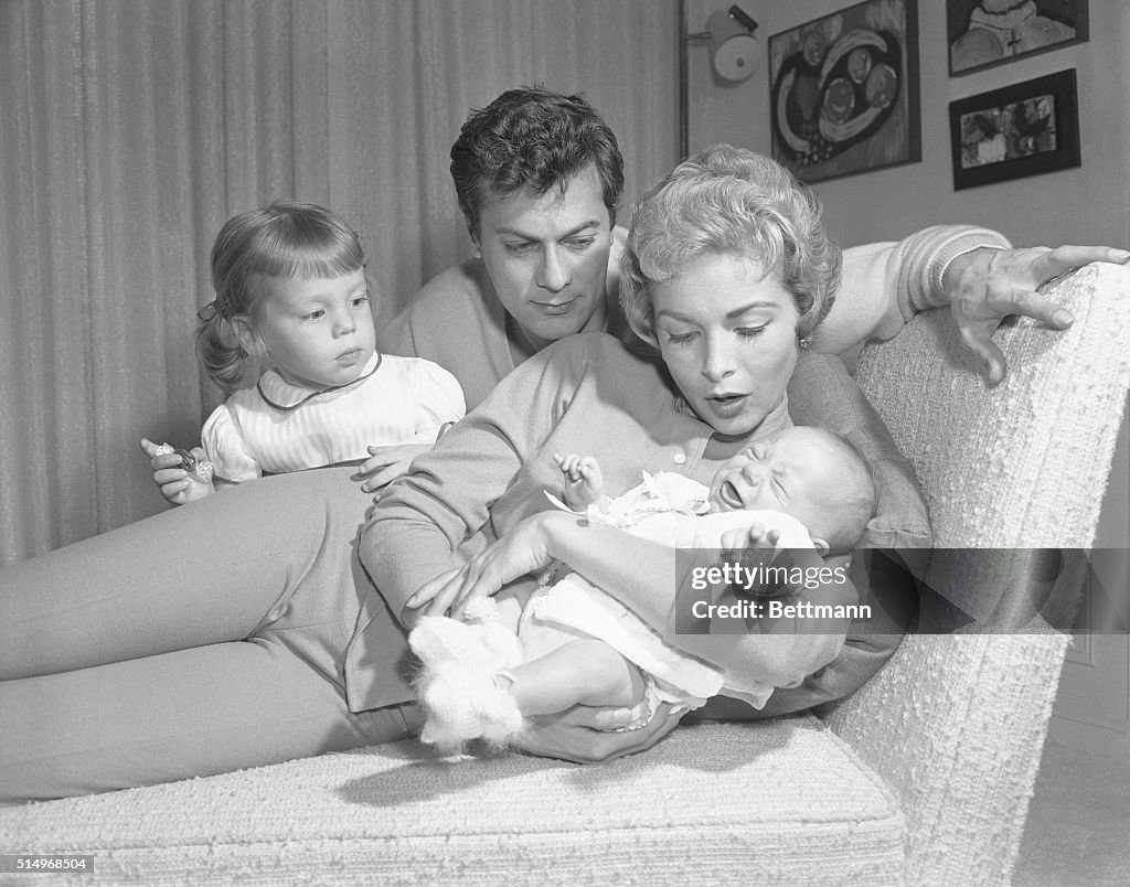Janet Leigh Holding Jamie Lee Curtis